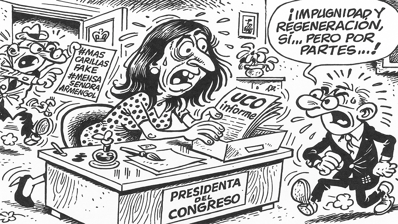 Armengol en la cuerda floja: la UCO apunta, Koldo dispara y el PSOE silba mirando al techo