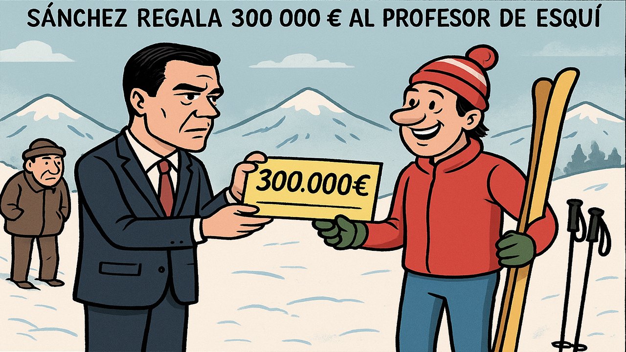 Sánchez regala 300 000 € al profesor de esquí… ¿y el pueblo paga también el forfait? Sánchez regala 300 000 € al profesor de esquí… ¿y el pueblo paga también el forfait?