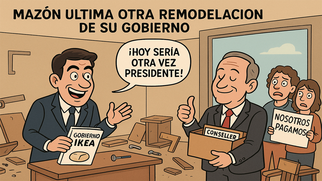 El Gobierno valenciano en versión Ikea: desmonta, monta y remonta con Mazón al mando El Gobierno valenciano en versión Ikea: desmonta, monta y remonta con Mazón al mando