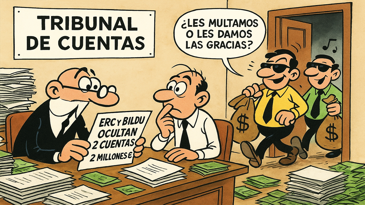 ERC y Bildu pillados: las cuentas bancarias fantasma de los dos millones ERC y Bildu pillados: las cuentas bancarias fantasma de los dos millones