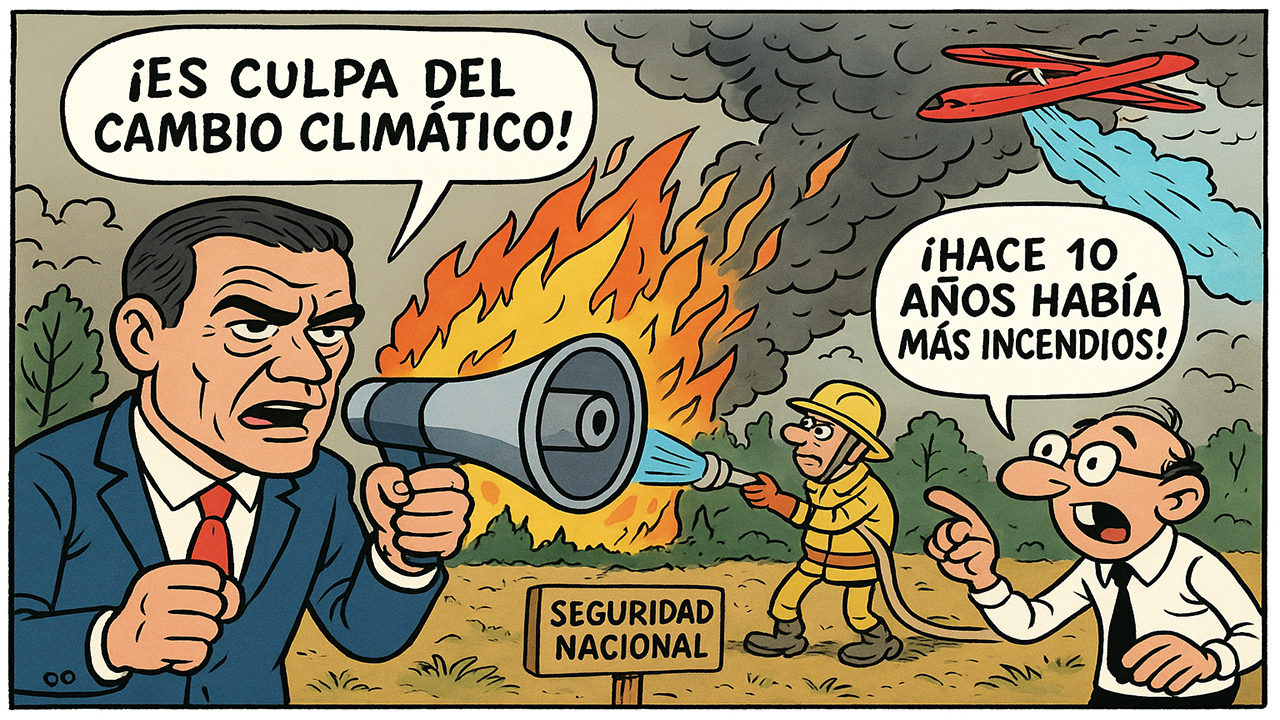 Seguridad Nacional pone en jaque la excusa de Sánchez: “Hace 10 años había más incendios”