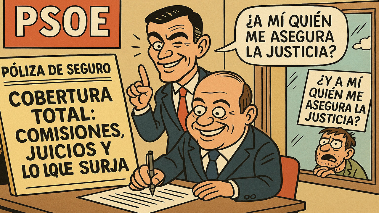 El PSOE se blinda: Cerdán, comisiones y un seguro que pagamos todos